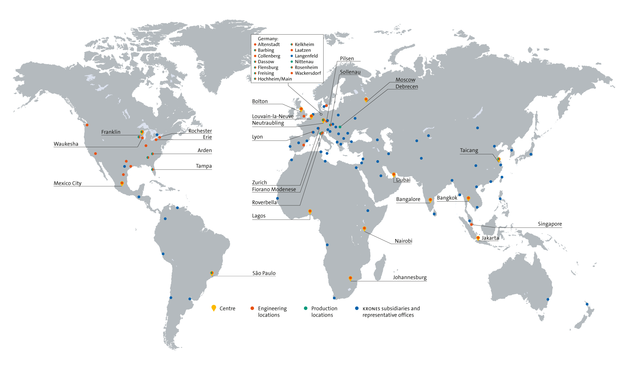 Krones’ global footprint